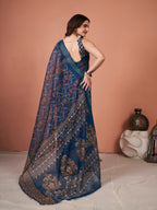 Saree Mall Floral Printed Sarees | Grocsy