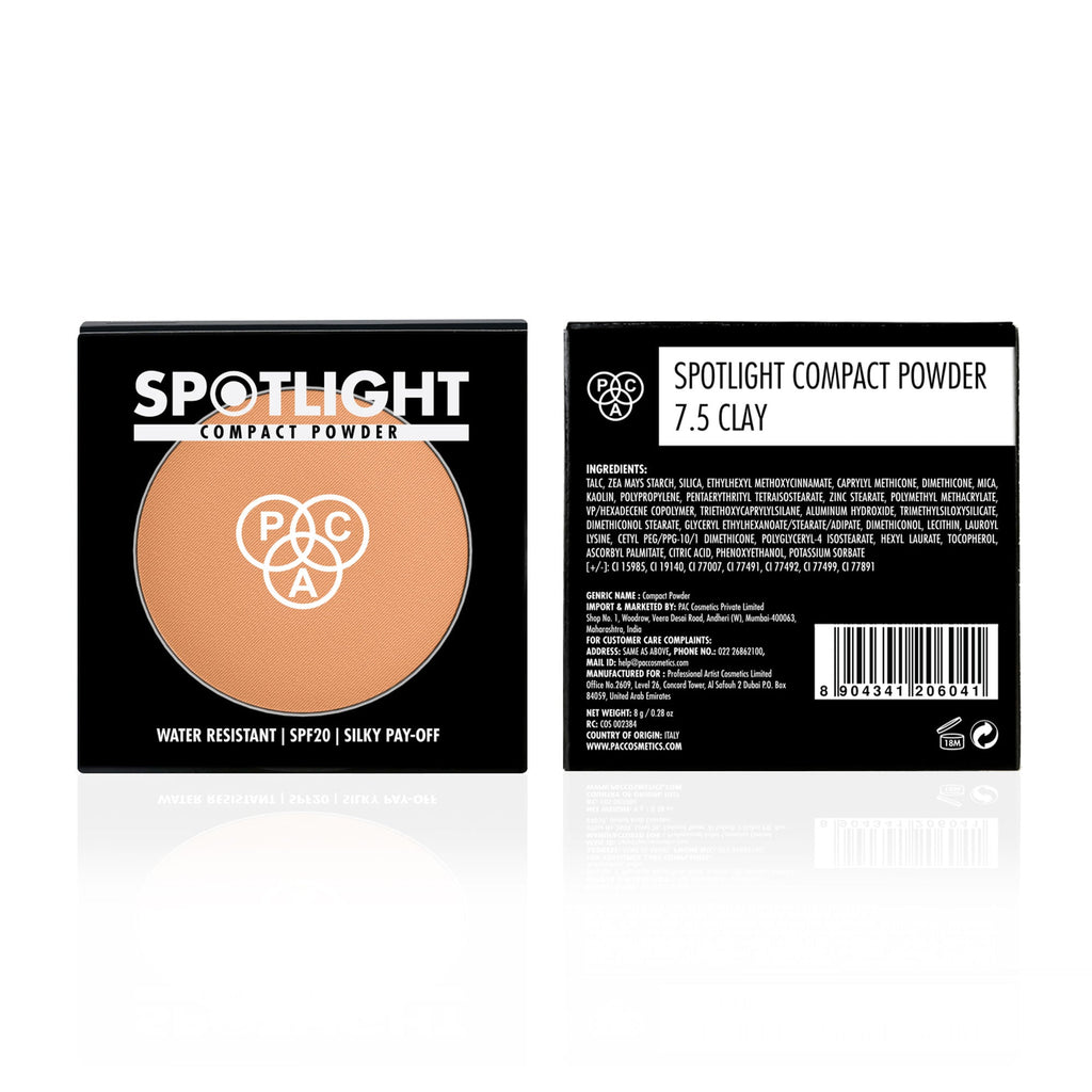PAC Studio Spotlight Compact Powder - 7.5 Clay | Grocsy