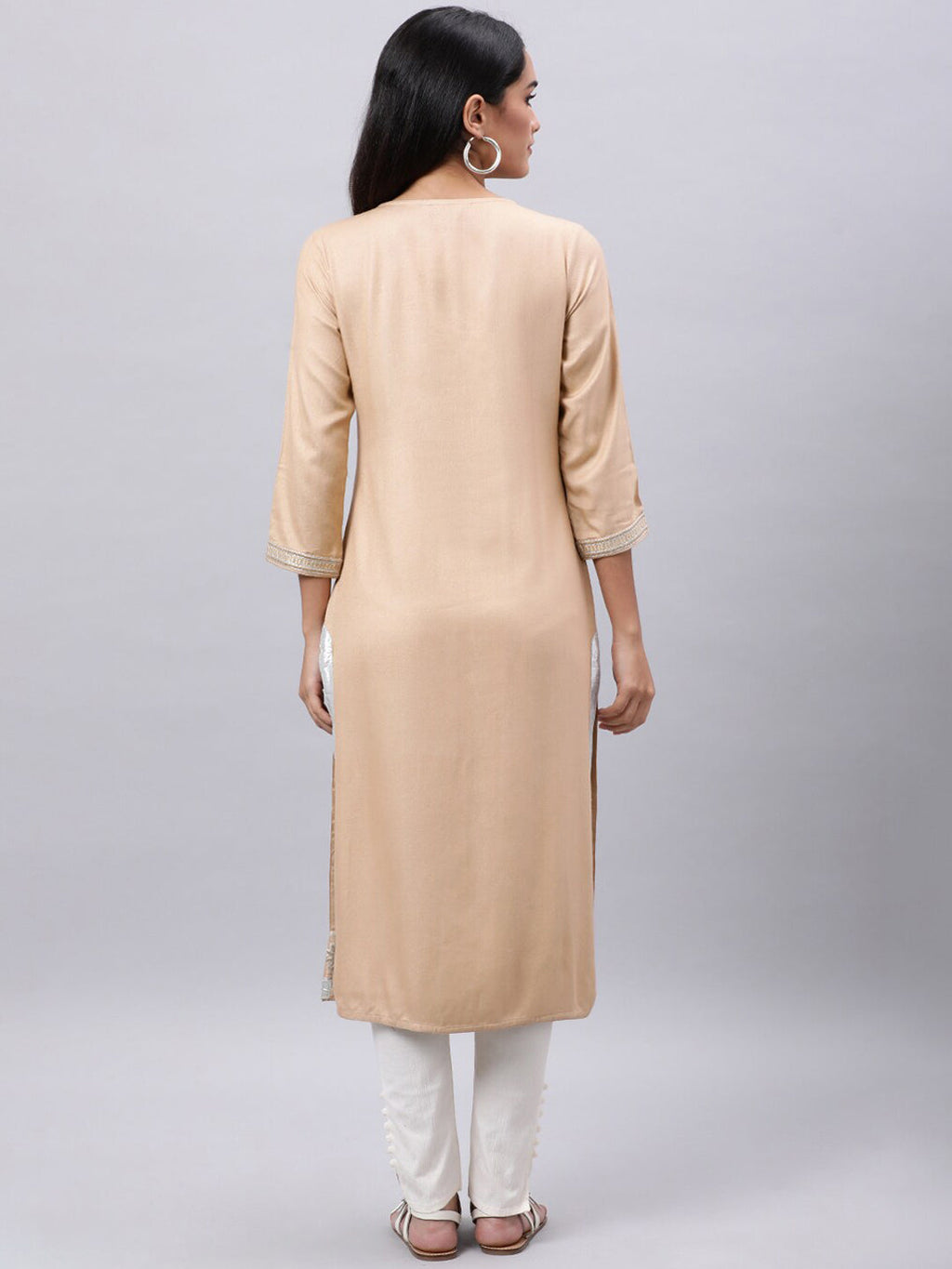 Souchii Women Ethnic Motifs Yoke Design Thread Work Kurta | Grocsy