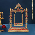 AONA Brass Swing Jhula for Ladoo Gopal Idol Statue | Grocsy