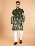 Vastranavya Exclusive Wedding Wear Viscose Rayon Thread Embroidered Work Kurta | Grocsy