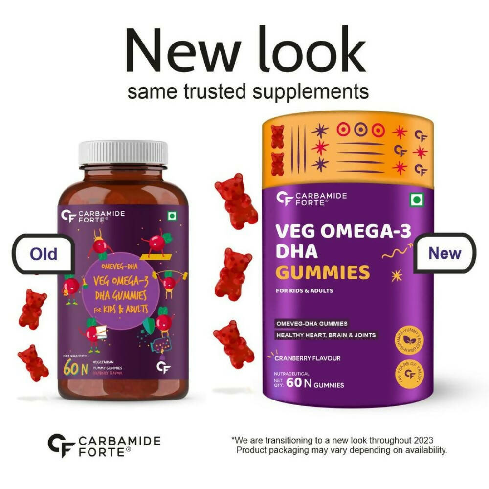 Carbamide Forte Veg Omega 3 - DHA Gummies | Grocsy