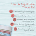 Glamveda Korean Glass Skin Rice & Ceramide Moisturizer | Grocsy
