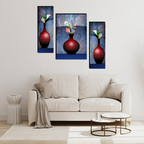 Tehzeeb Creations Set Of 3 Digital Wall Painting | Grocsy