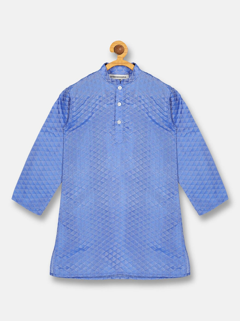 Sethukrishna Boys Blue Kurta with Pyjamas | Grocsy