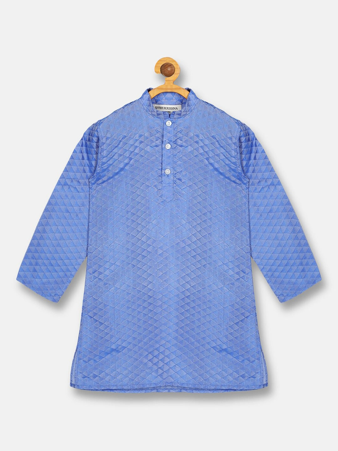 Sethukrishna Boys Blue Kurta with Pyjamas | Grocsy