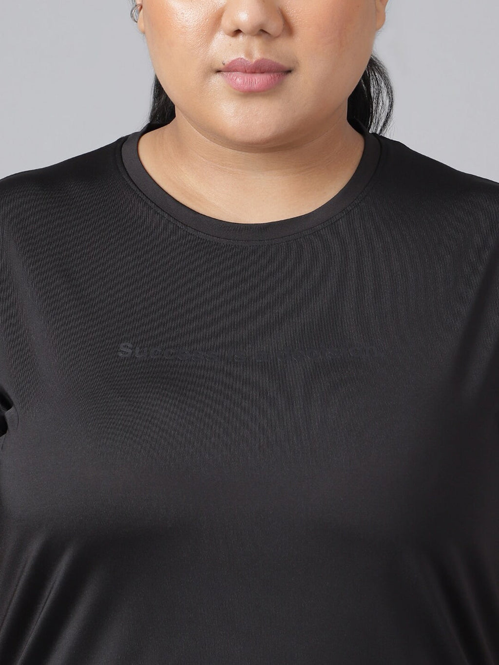MKH Plus Size Drop-Shoulder Sleeves Dri-FIT Relaxed Fit Training T-shirt | Grocsy