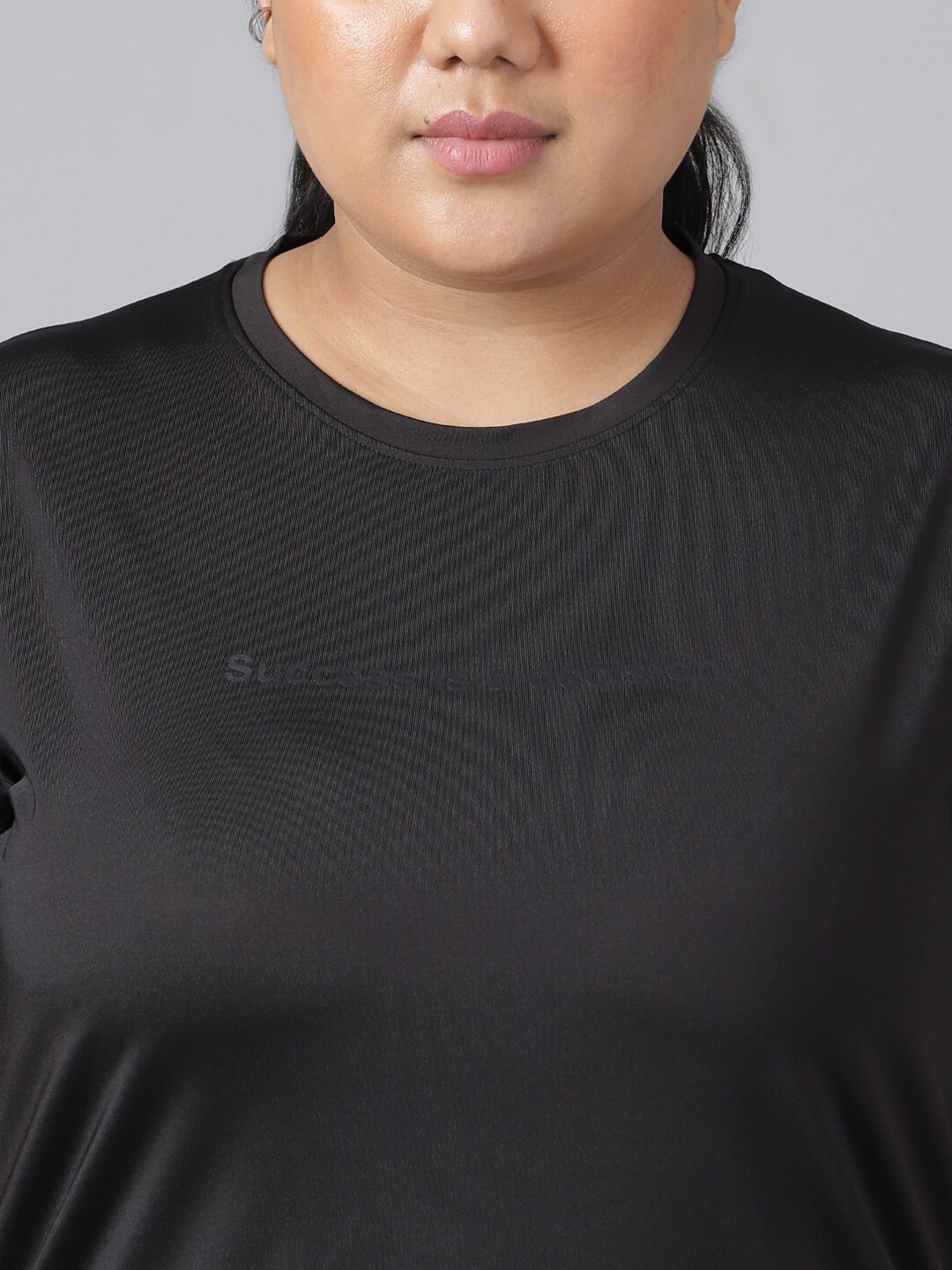 MKH Plus Size Drop-Shoulder Sleeves Dri-FIT Relaxed Fit Training T-shirt | Grocsy