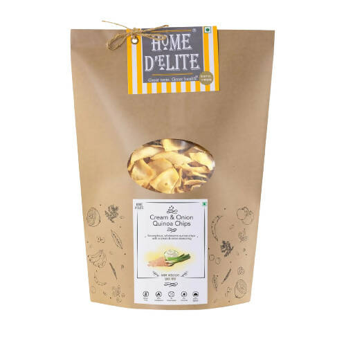 Home D'elite Cream & Onion Quinoa Chips | Grocsy