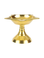 Spillbox Gold-Toned Brass Diya Pooja Essential | Grocsy