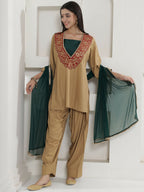 Joban Fashion Golden Farshi Salwaar Suit Set | Grocsy