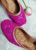 Desi Colour Women Indian Ethnic Footwear-Pink Pearl | Grocsy