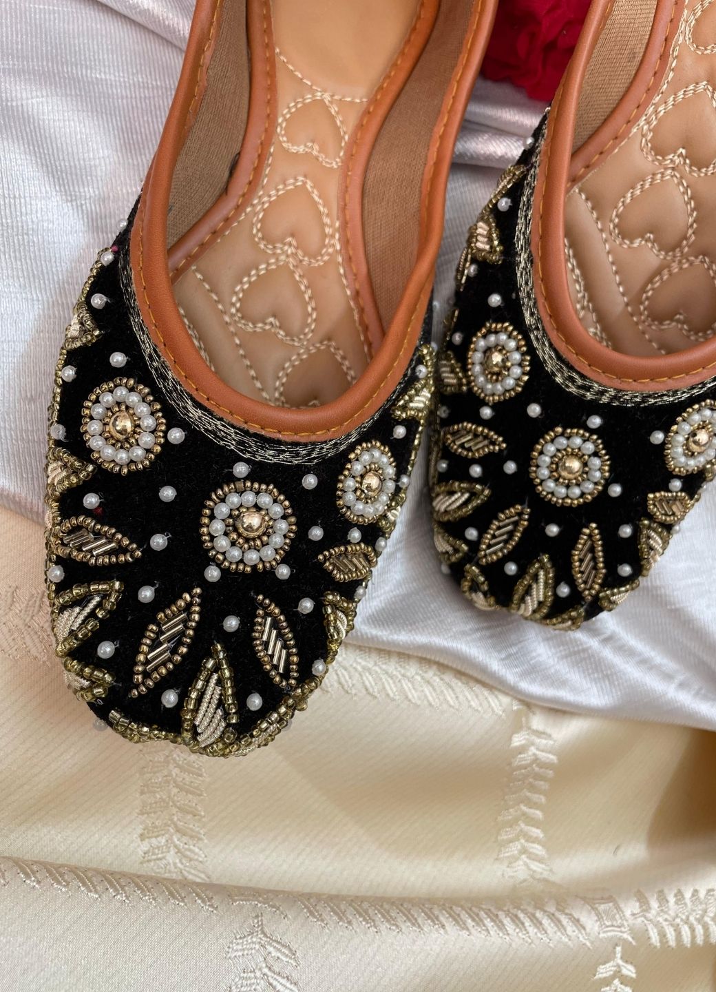 Desi Colour Women Indian Ethnic Footwear-Velvet Wedding-7 | Grocsy