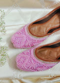 Desi Colour Women Indian Ethnic Footwear-Baby Pink Pearl | Grocsy