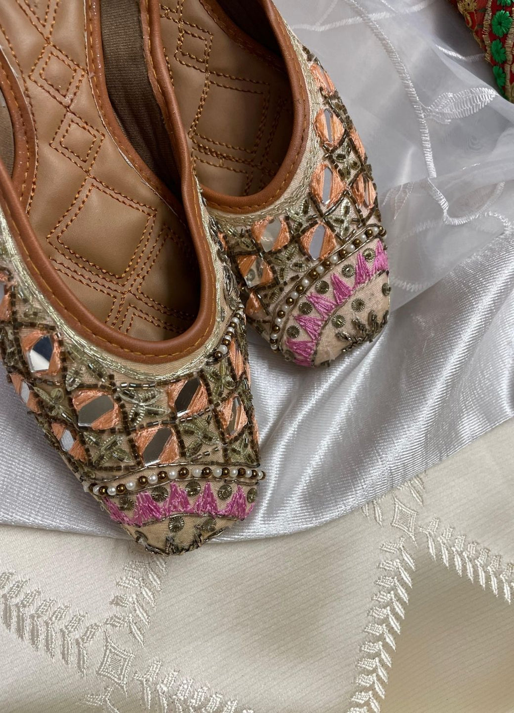 Desi Colour Women Indian Ethnic Footwear-Heavy Emb -4 | Grocsy