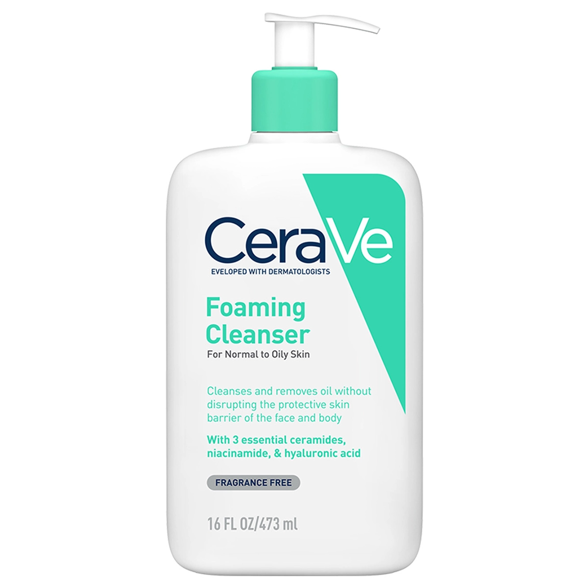 Cerave Foaming Daily Gel Cleanser for Normal to Oily Skin | Grocsy