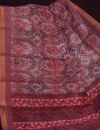 Red Onion Pink Colour Printed Semi Chanderi Design Saree By Gayathri Reddy Designer Studio | Grocsy