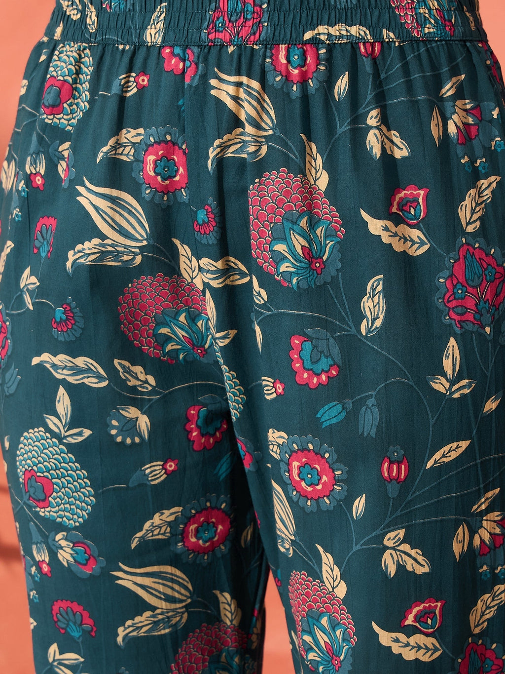 InWeave Blue Kalamkari Co Ord Set | Grocsy