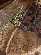 Sangria Floral Woven Design Sarees | Grocsy