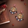 Tehzeeb Creations Multi Beads Multi Colour Earrings | Grocsy