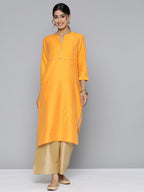 HERE&NOW Yoke Design Gotta Patti Detail Kurta | Grocsy