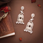Tehzeeb Creations Gold-Polished Parrot Design Earrings | Grocsy