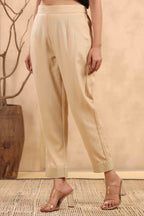 Juniper Gold Rayon Casual Wear Solid Straight Pants | Grocsy