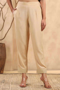 Juniper Gold Rayon Casual Wear Solid Straight Pants | Grocsy