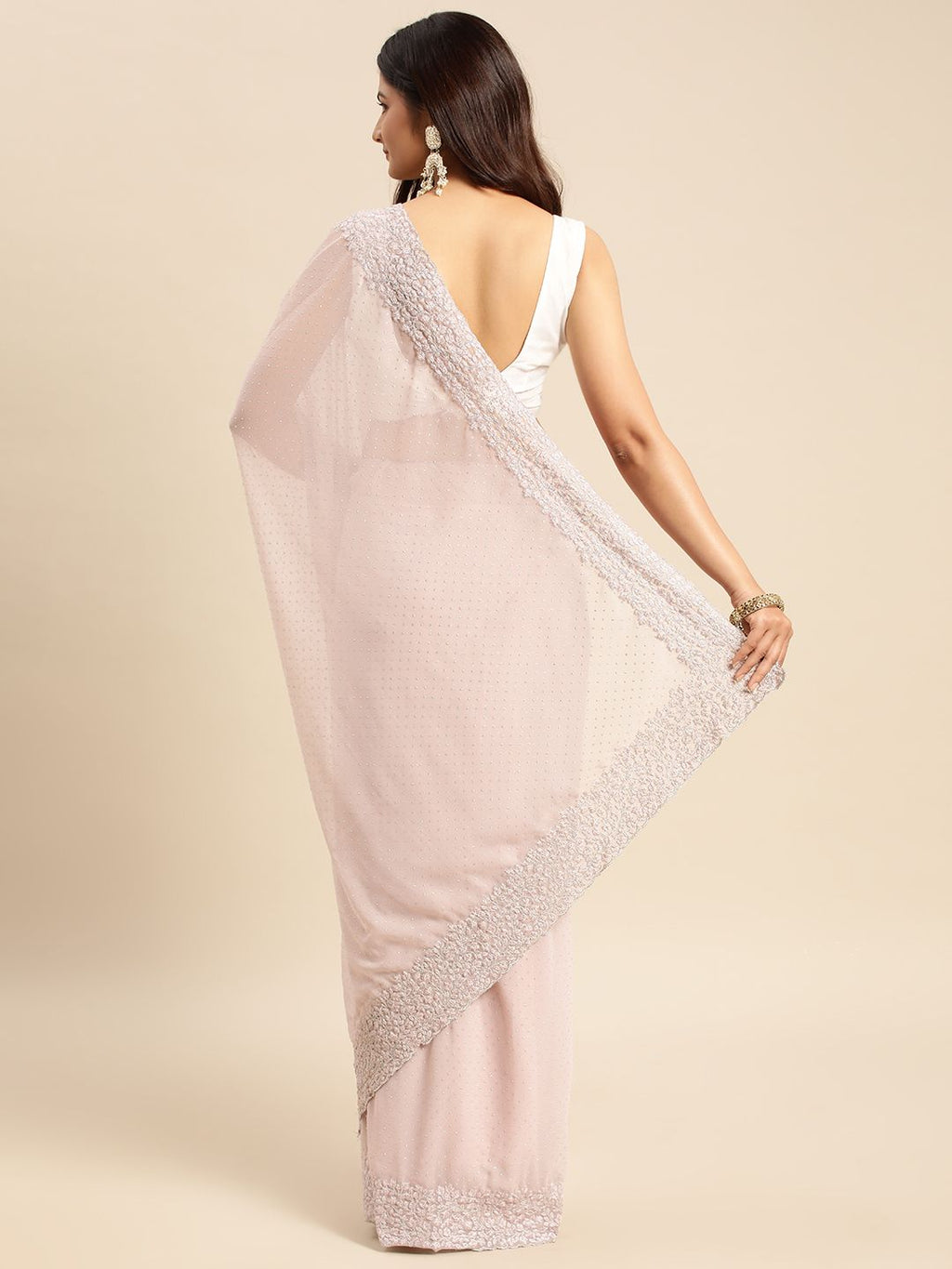 kasee Embellished Beads and Stones Saree | Grocsy
