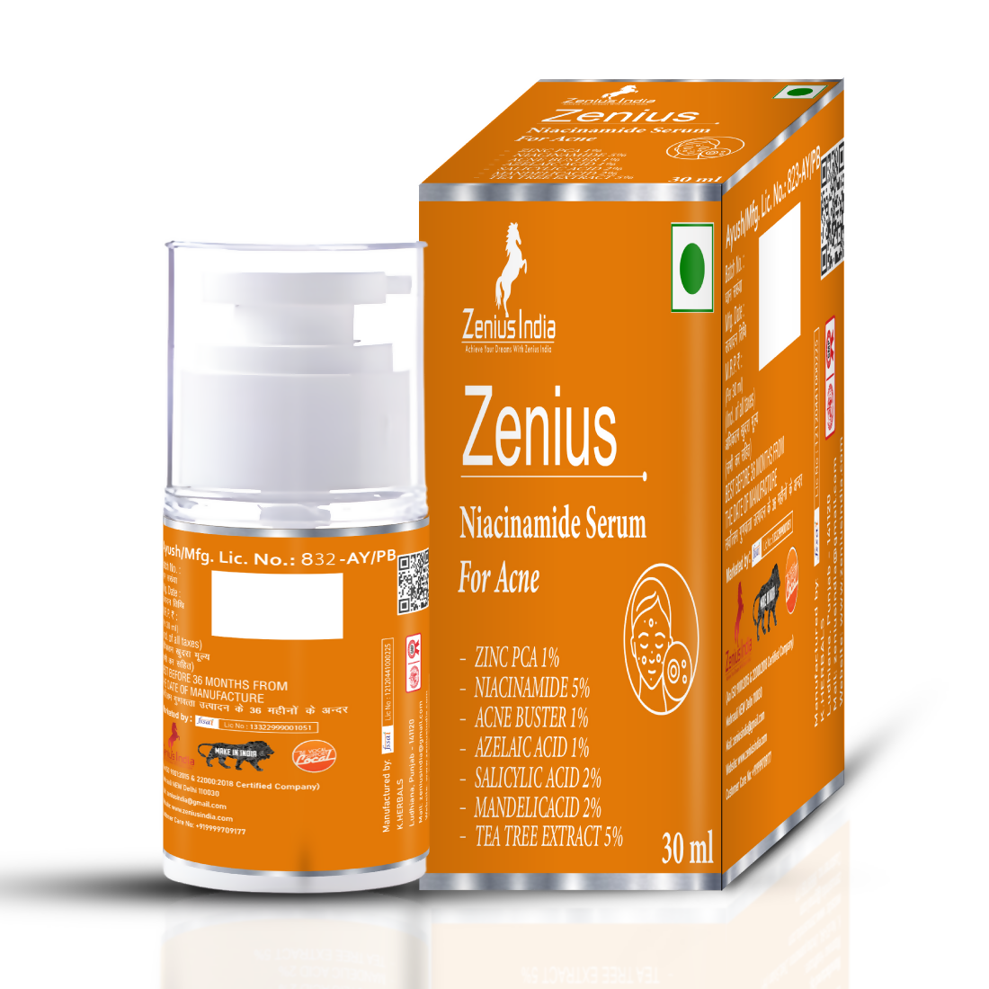 Zenius Niacinamide Serum for Face Acne | Grocsy