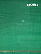 Rama Green Floral Design Semi Chanderi Saree By Gayathri Reddy Designer Studio | Grocsy