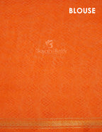 Combo of Off White and Orange Patan Patola Semi Chanderi Saree By Gayathri Reddy Designer Studio | Grocsy