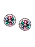 Shoshaa Multicoloured Contemporary Studs Earrings | Grocsy