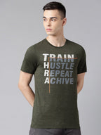Alcis Typography Printed Dry Tech Slim Fit T-shirt | Grocsy