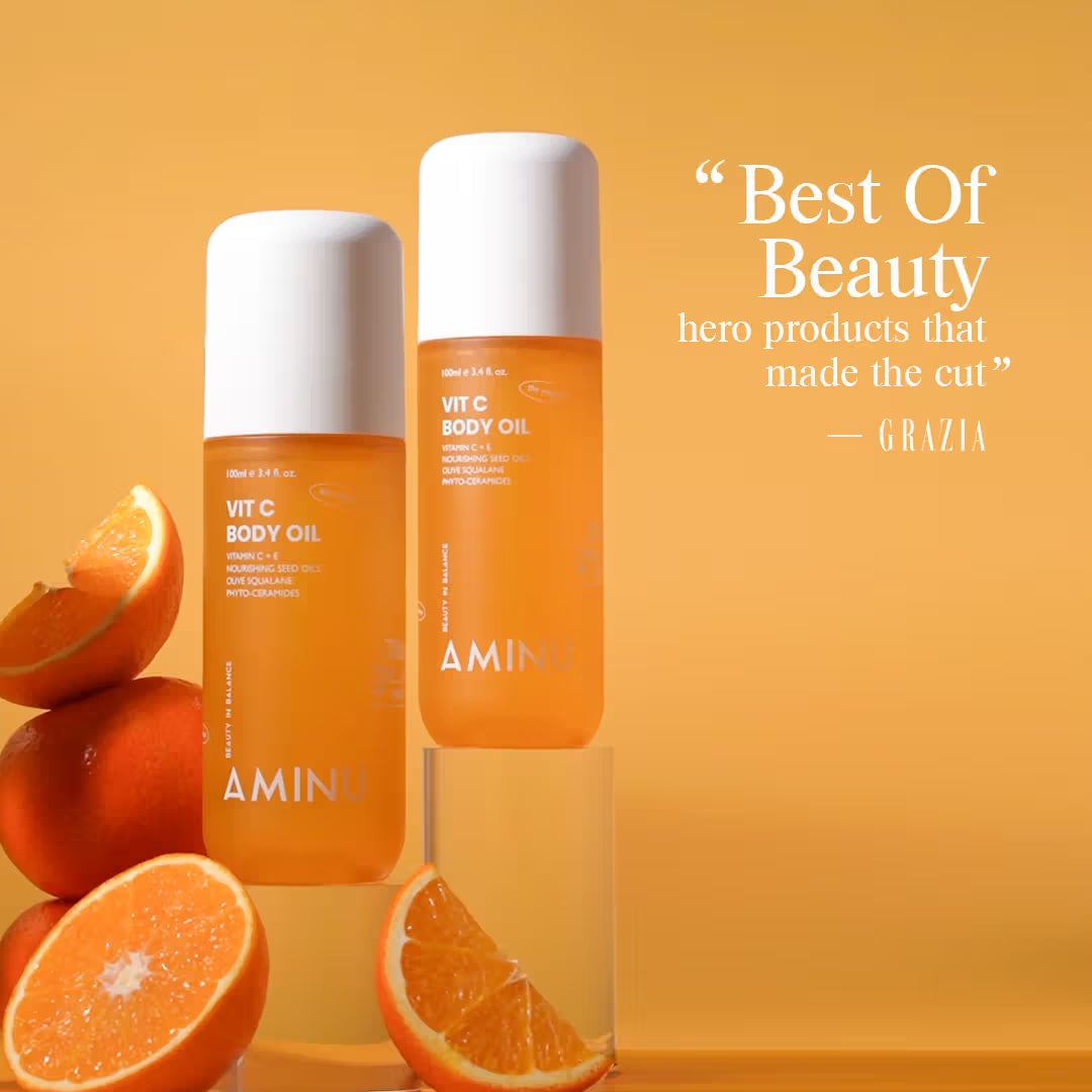 Aminu Melting Aminu Vit C Body Oil for Brightening & Hydrating | Grocsy