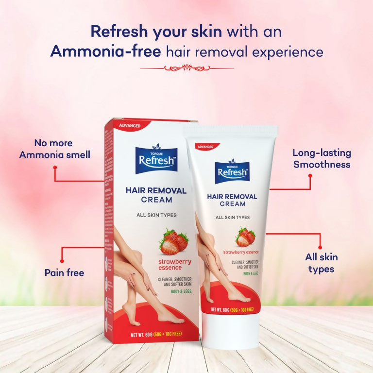 Torque's Refresh Hair Removal Cream With Strawberry | Grocsy