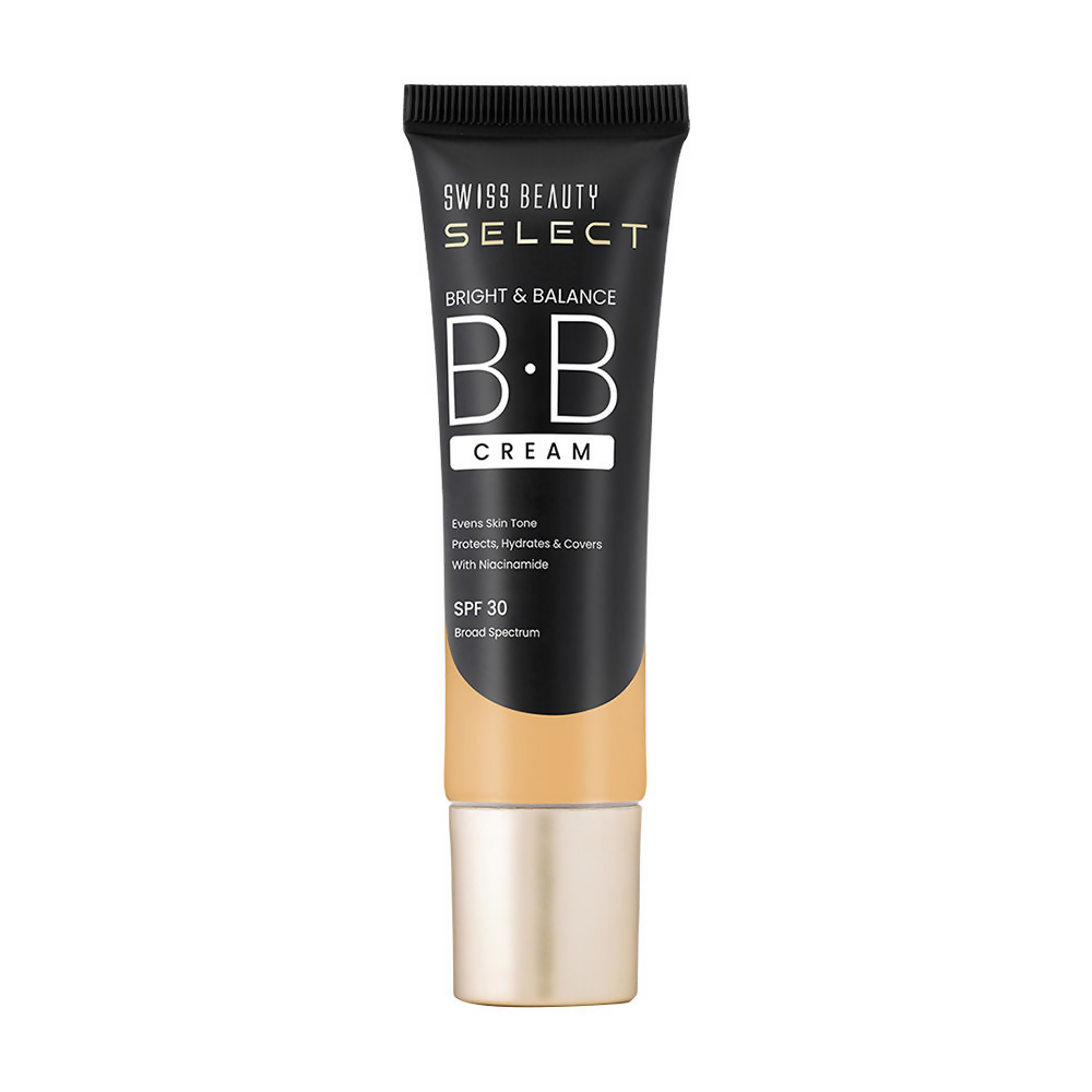 Swiss Beauty Select Bright & Balance BB Cream With Niacinamide - 6 My Cinnamon | Grocsy
