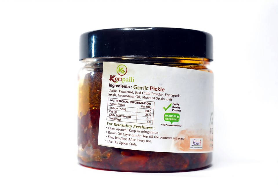 Koripalli Pickles Garlic Pickle | Grocsy