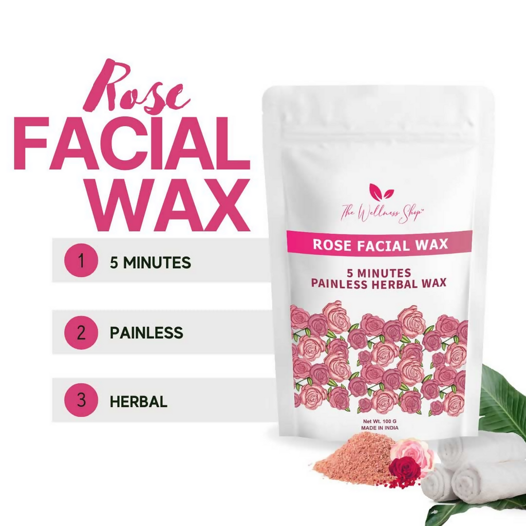 The Wellness Shop Rose Facial Wax Powder | Grocsy