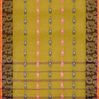 Exclusive Collection 100% Pure Cotton Olive Tant Saree With Hand Weaving Work | Grocsy