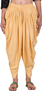 PAVONINE Beige Color Solid Beetel Rayon Fabric Patiala For Women & Girls | Grocsy