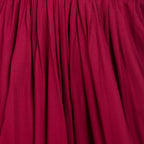 PAVONINE Maroon Color Solid Beetel Rayon Fabric Patiala For Women & Girls | Grocsy