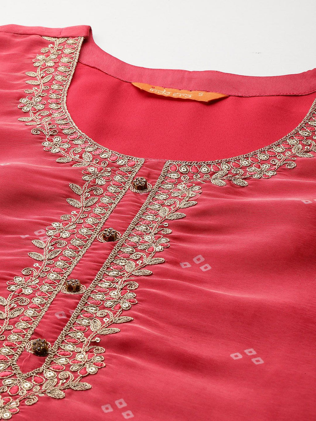 Indo Era Ethnic Motifs Printed Zari Kurta with Trousers & With Dupatta | Grocsy