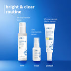 Plum Skin Brightening Kit Brightens & Improves Skin Texture - Suits All Skin Types | Grocsy