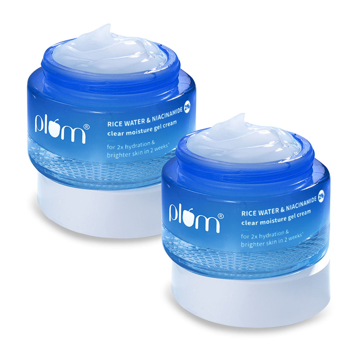 Plum 2% Niacinamide & Rice Water Daily Brightening Gel Cream | Grocsy