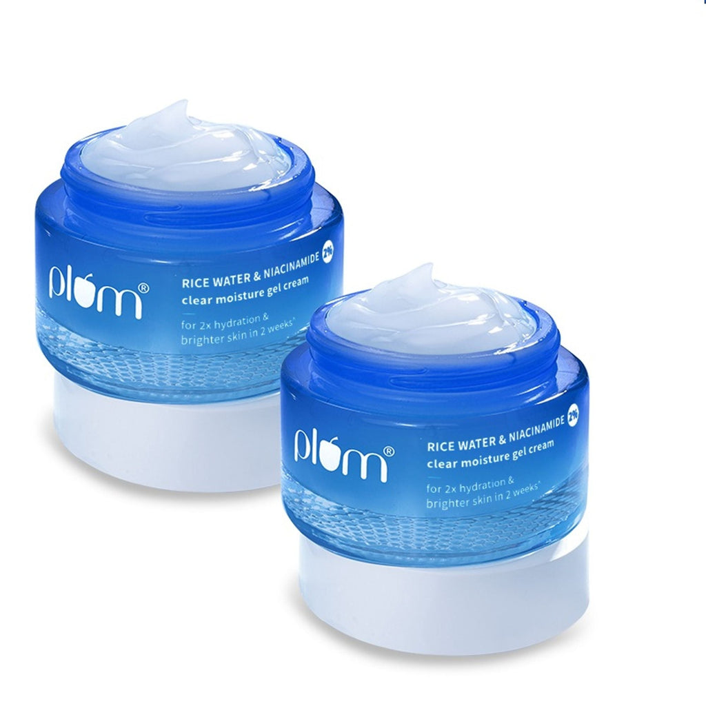 Plum 2% Niacinamide & Rice Water Daily Brightening Gel Cream | Grocsy