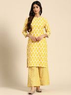 All About You Printed Kurta with Palazzos | Grocsy