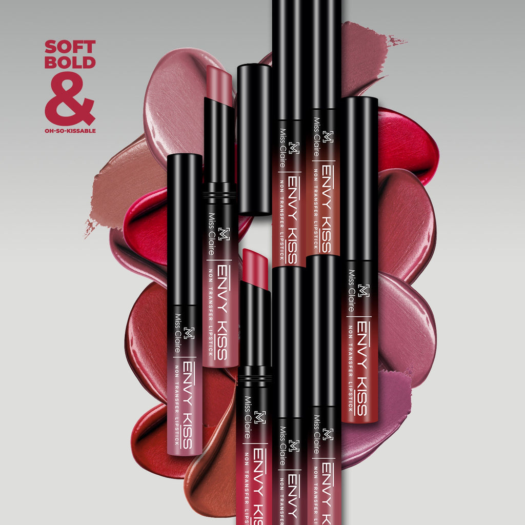 Miss Claire Envy Kiss Non Transfer Lipstick - 07 Silky Spice | Grocsy