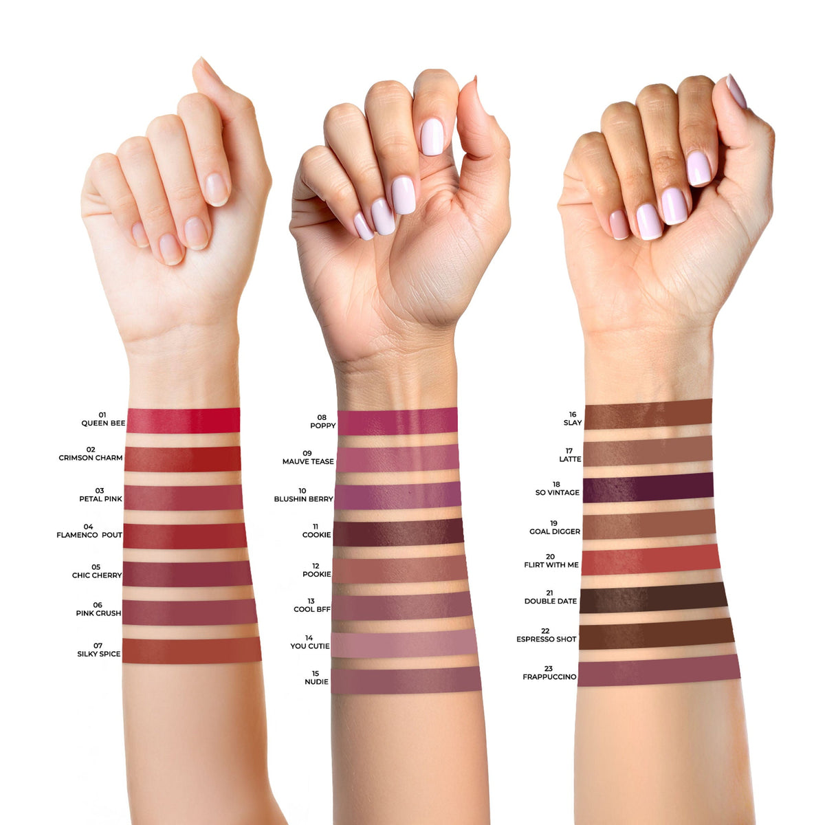 Miss Claire Envy Kiss Non Transfer Lipstick - 07 Silky Spice | Grocsy