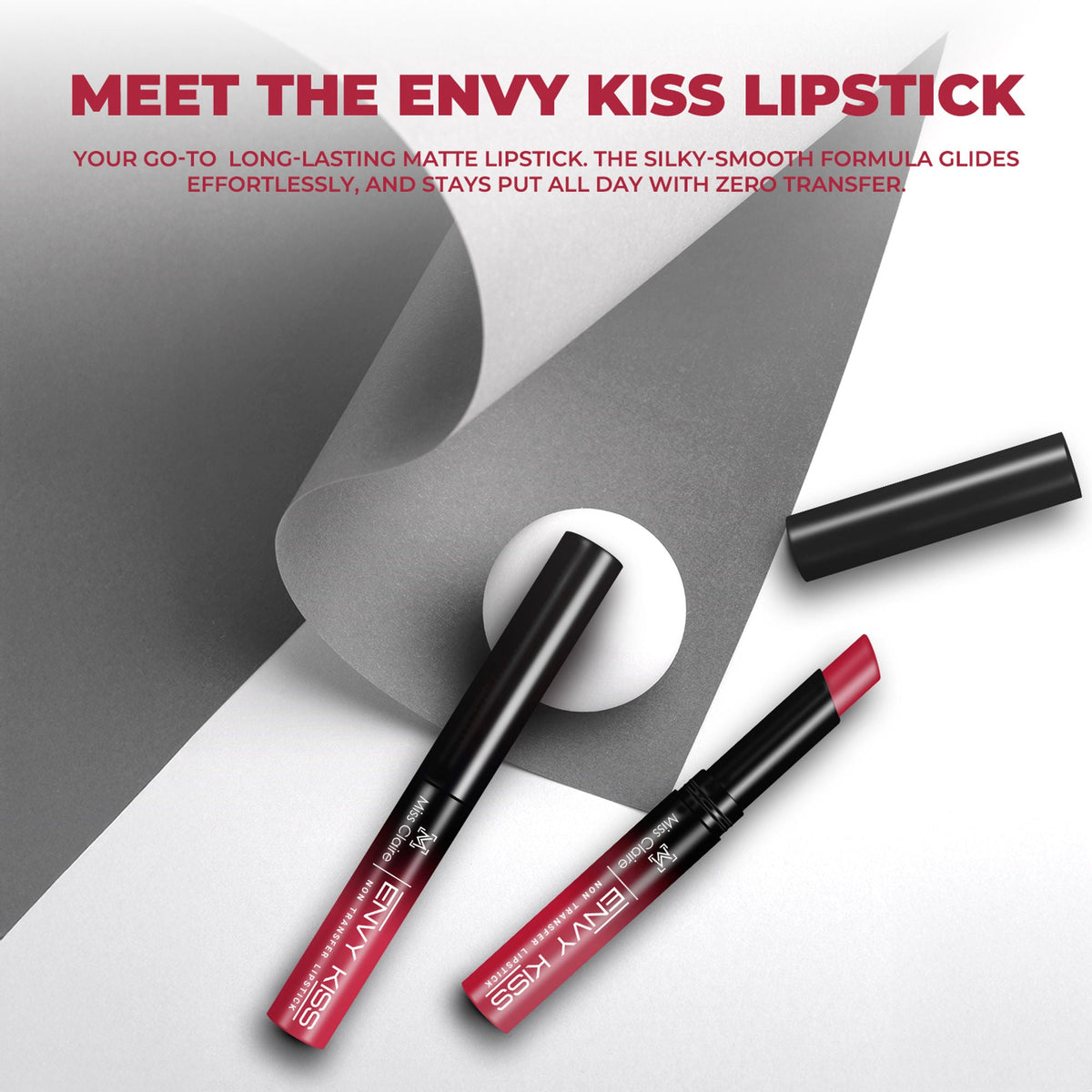 Miss Claire Envy Kiss Non Transfer Lipstick - 11 Cookie | Grocsy